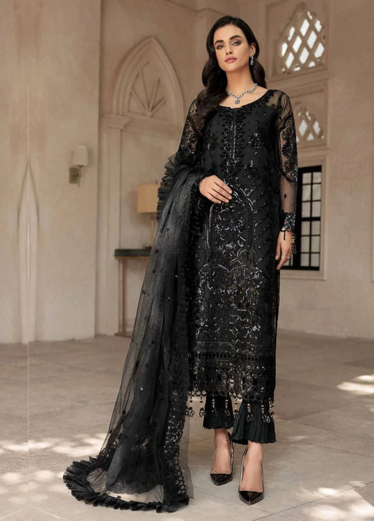 EMAAN BLACK CHIFFON