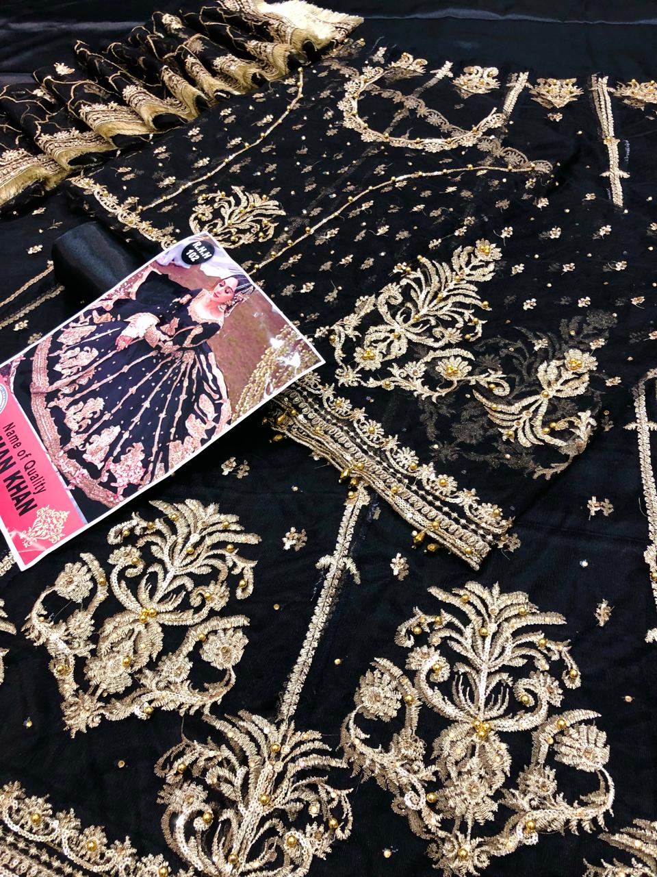 AIMAN KHAN BLACK - RHH Fabrics